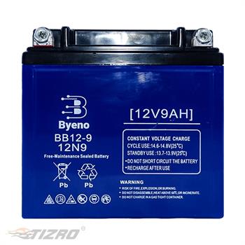 باتری موتورسیکلت 9 آمپر بلند BYENO