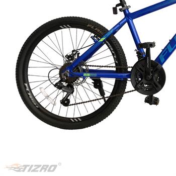 دوچرخه بزرگسال سایز 24 آبی فلش مدل HYPER7