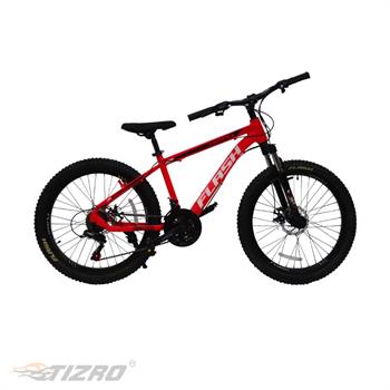 دوچرخه بزرگسال سایز 24 قرمز فلش مدل HYPER5