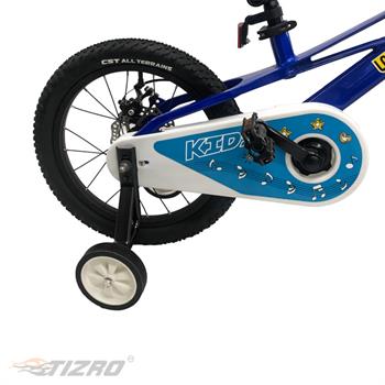 دوچرخه بچه گانه سایز ۱۶ آبی دبلیو استاندارد