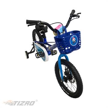 دوچرخه بچه گانه سایز ۱۶ آبی دبلیو استاندارد