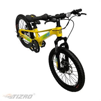 دوچرخه بچه گانه سایز ۲۰ زرد دبلیو استاندارد