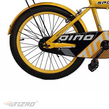 دوچرخه بچه گانه سایز 20 زرد دینو مدل 20050