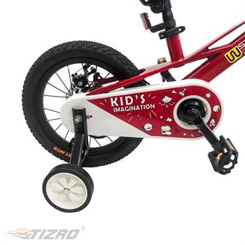 دوچرخه بچه گانه سایز ۱۴ قرمز دبلیو استاندارد