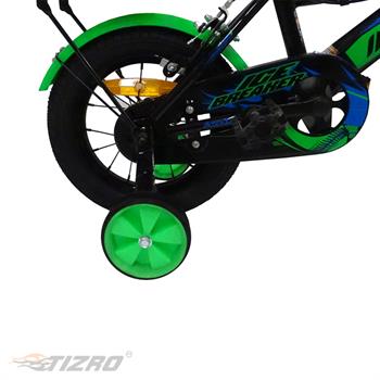 دوچرخه بچه گانه سایز 12 پشتی دار سبز اینتنس