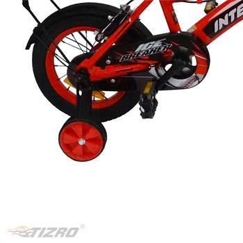 دوچرخه بچه گانه سایز 12 پشتی دار قرمز اینتنس