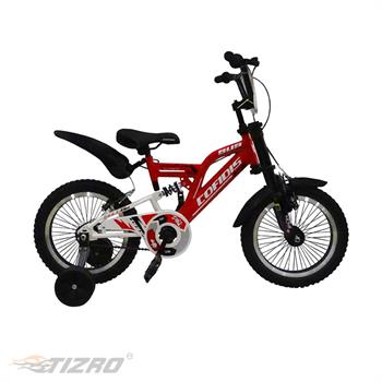 دوچرخه بچه گانه سایز ۱۶ کمکدار قرمز کافیدیس مدل SUS011