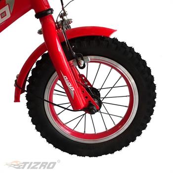دوچرخه بچه گانه سایز 12 ترکبند دار قرمز دینو مدل 12051