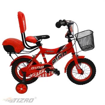 دوچرخه بچه گانه سایز 12 پشتی دار قرمز دینو مدل 12008