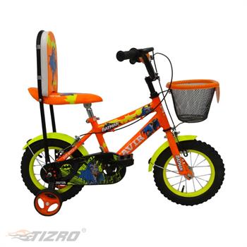 دوچرخه بچه گانه سایز 12 پشتی دار نارنجی کویر مدل 3203