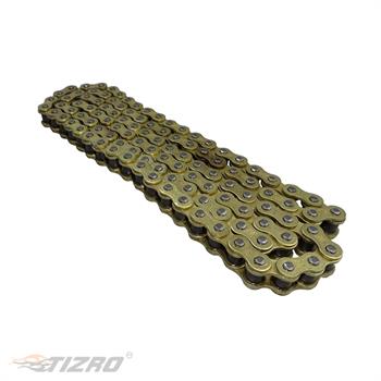 زنجیر موتور سیکلت H428x110 طلایی فلش